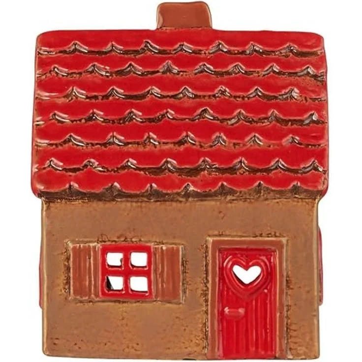 Ib Laursen Lichterhaus Teelichthalter Teelichthaus Rot Braun Stillenat 27652-14 – Bild 1