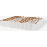 ROOM IN A BOX Bett 2. 0 L/Weiß: Klappbett aus Wellpappe 160 180 200x200 cm und Zwischengrößen. Auch als Gästebett. Lattenrost Nicht nötig.