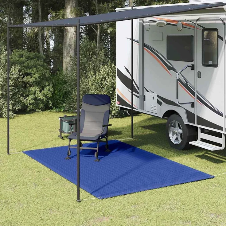 vidaXL Zeltteppich 250x200 cm Blau HDPE 310719 – Bild 1
