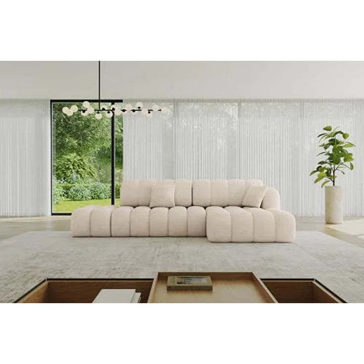 ALTDECOR Ecksofa OLEA-L2-S, L-Form Couch mit Schlaffunktion und Bettkasten, moderner Sitzkomfort in elegantem Design – Bild 1