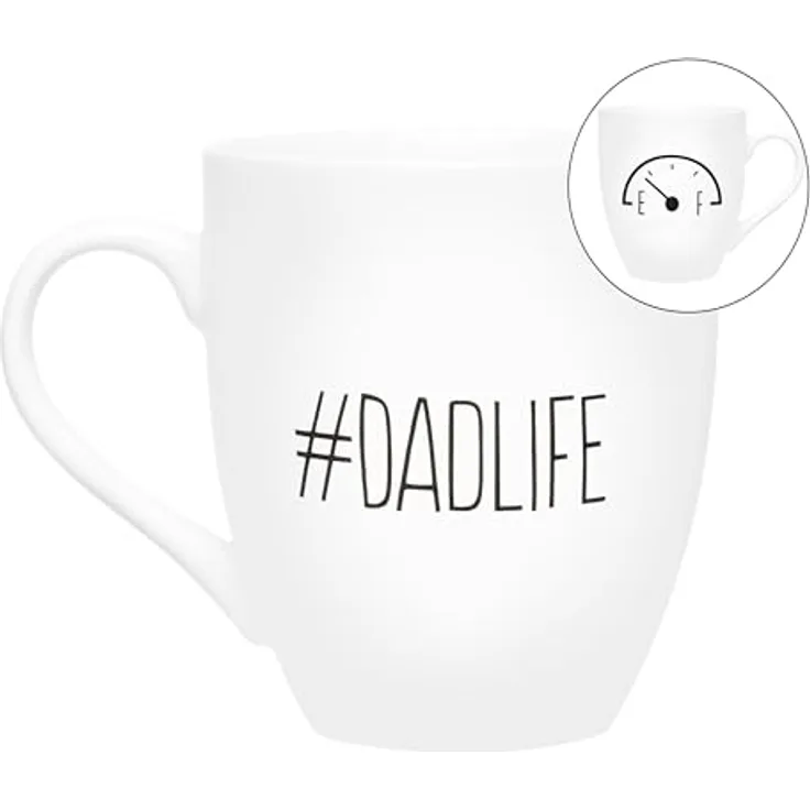 Pearhead #Dadlife Keramiktasse Graphic Coffee Mug Father's Day New Dads or Father's Day Fatherhood Mug Kitchen Accessory, Novelty Dad Accessory, 473 ml
