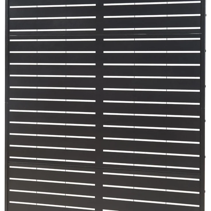 Indoor Trennwand Trolu Stahl 200x100x50 cm Schwarz [casa. pro] – Bild 5