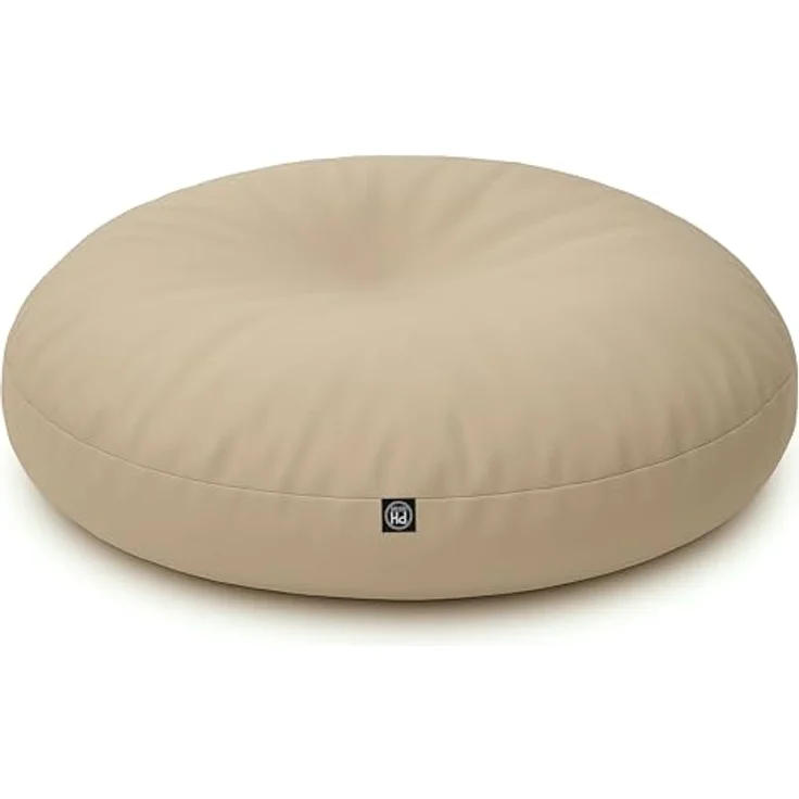 PATCH HOME 2-in-1 Sitzsack Sessel - Gaming Bean Bag mit Reißverschluss - Bereits befüllt, Ergonomisch & Robust für Kinder & Erwachsene - Indoor & Outdoor, Wetterfest (Beige, 155cm) – Bild 8