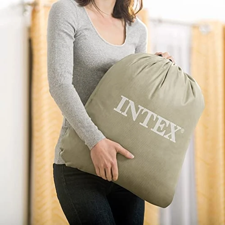 Intex 66814NP Doppelmatratze Rechteck Indoor Integrierte Luftpumpe – Bild 5