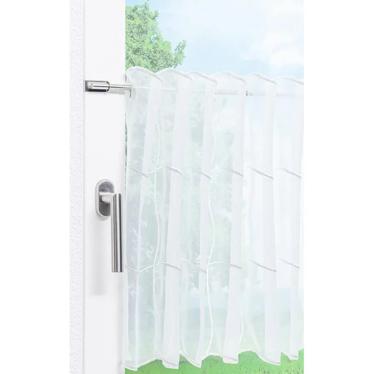 Lysel Scheibengardine Quadro (BxH) 150cm * 50cm weiß – Bild 4