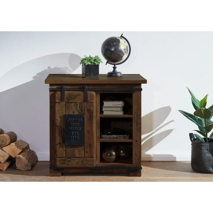 Kommode Mango 70x45x70 braun lackiert RAILWAY #424 – Bild 3