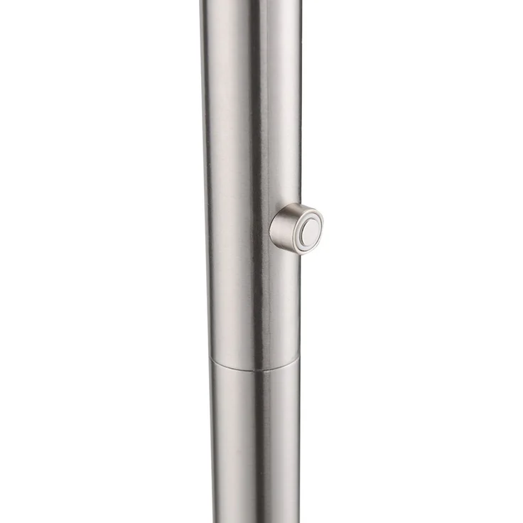 LED Deckenfluter, stahlfarben, Touchdimmer, Höhe 190 cm – Bild 7