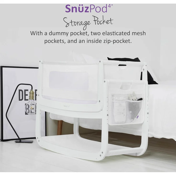 Snüz 'Pod3' Betttasche für Beistellbett weiß – Bild 2