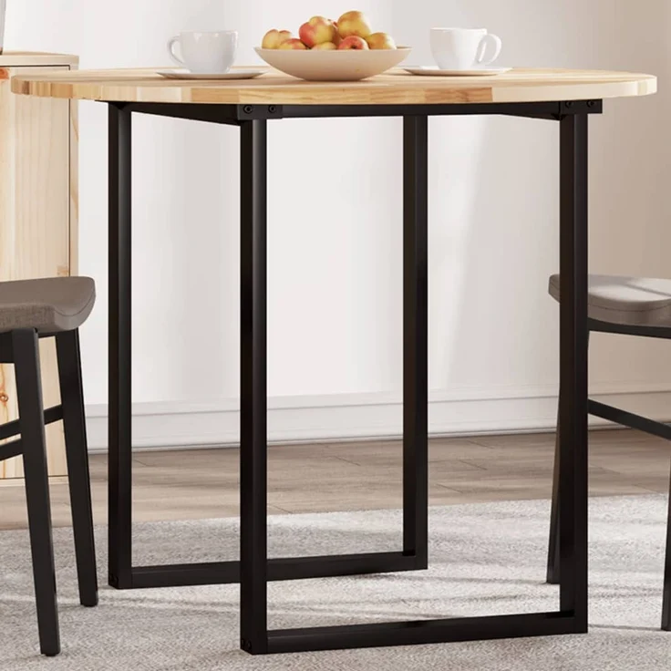 vidaXL Tischplatte Rund Ø90x2 cm Massivholz Akazie 4008687 – Bild 1