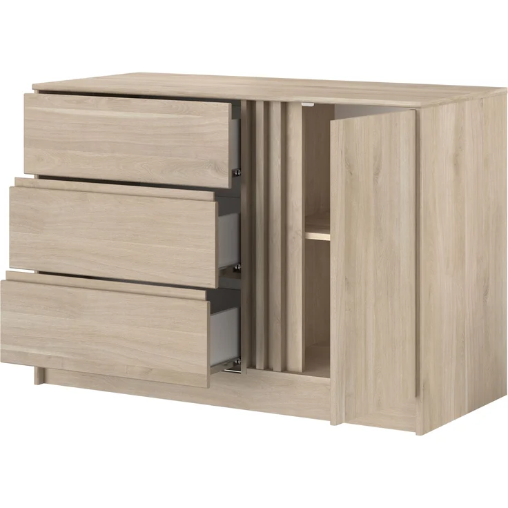 Schlafzimmer-Set >Escale 27< (4-teilig) in Japanische Eiche Nachbildung – Bild 4