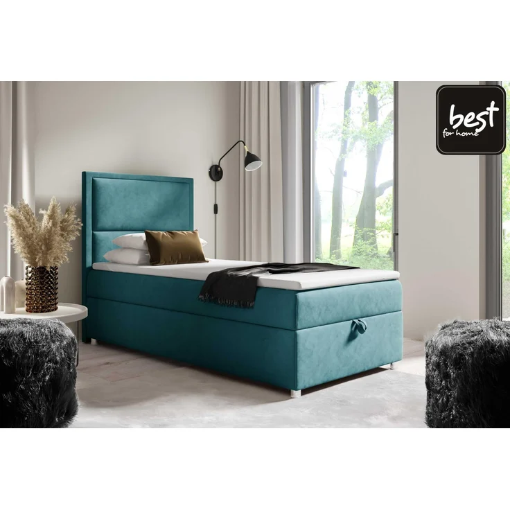 Best for Home Boxspringbett Trinity K-11 SINGLE mit Bettkasten & Bonellfederkern, Topper 7 cm H3 (Hotelbett, Einzelbett, Kinderbett, Juniorbett, 70x200 80x200 90x200 100x200 cm), verschiedene Liefermöglichkeiten, TOP Preis-Leistungs-Verhältnis – Bild 2