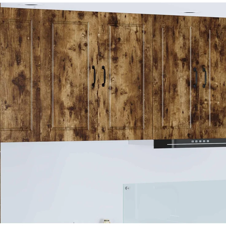 vidaXL Wandschrank PORTO Räuchereiche 80 x 31 x 80 cm Holzwerkstoff 885410 – Bild 1