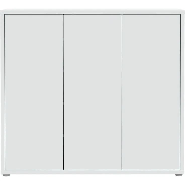 Schuhkommode >ALICE SPRINGS< 8 Böden, push to open, in Secret grey - 109,2x99,1x34,9cm (BxHxT)