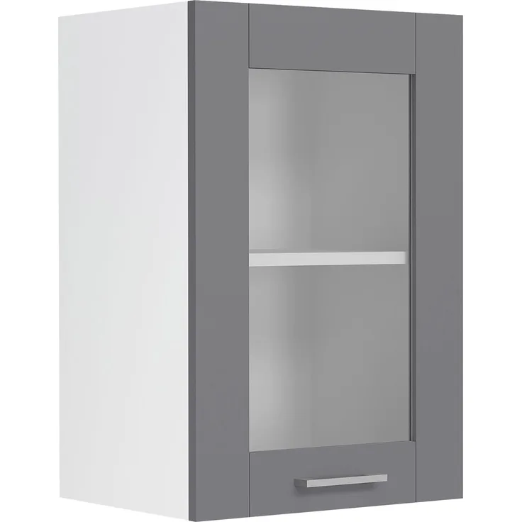 VCM Küchenmöbel Hängeschrank Colura 919364 Weiß / Anthrazit H. 60 x B. 40 x T. 31 cm