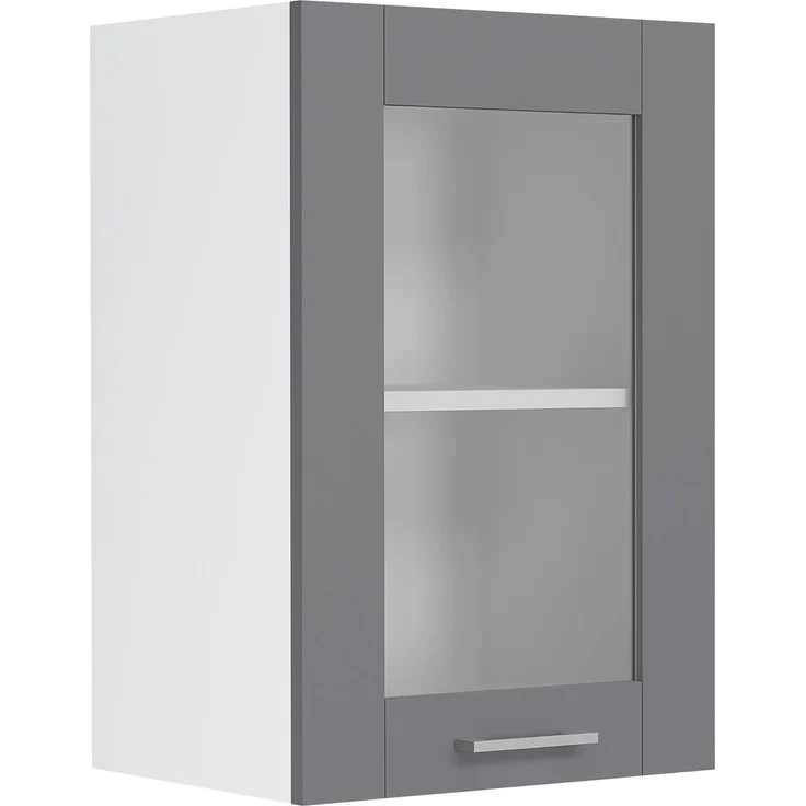 VCM Küchenmöbel Hängeschrank Colura 919364 Weiß / Anthrazit H. 60 x B. 40 x T. 31 cm – Bild 1