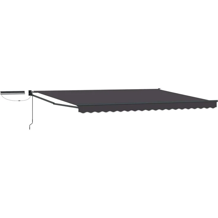 vidaXL Elektrische ausziehbare Markise Anthrazit 4 x 3 m 3420142 – Bild 1