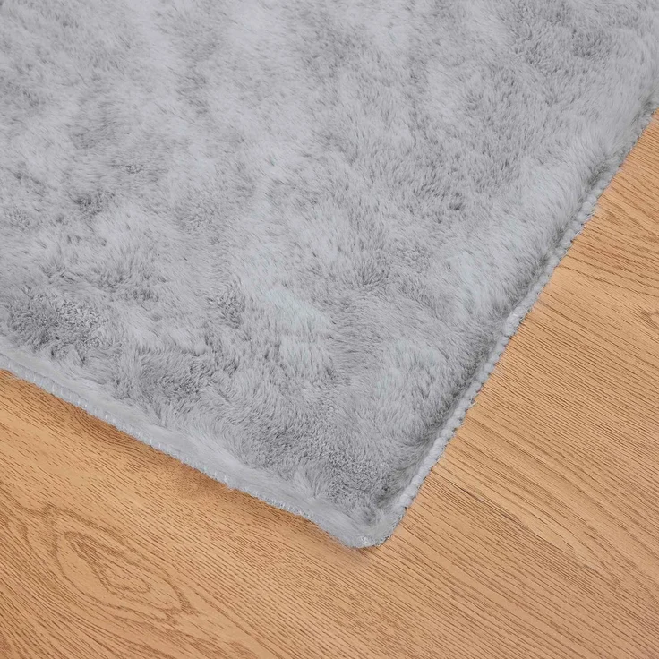 vidaXL Rutschfester Kunstfellteppich Olite Grau 60x110 cm Polyester 42021675 – Bild 7