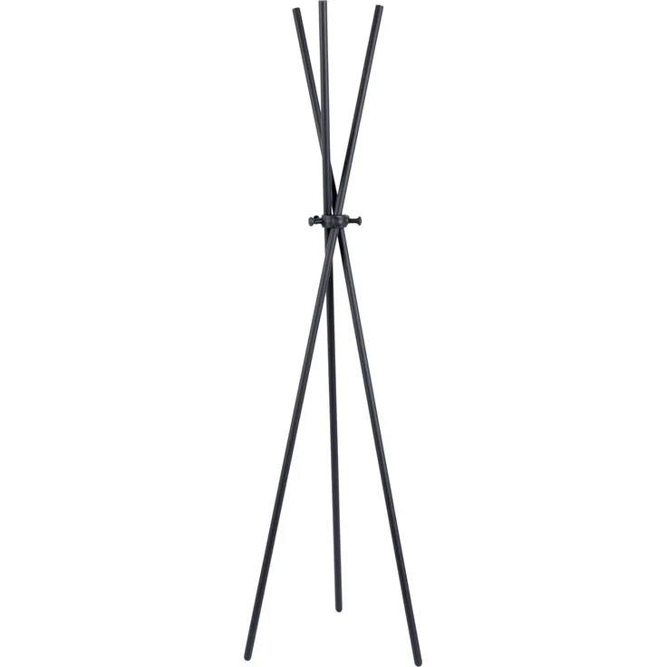 Kleiderständer Garderobenständer DARWIN BLACK Schwarz 44x51x174 cm