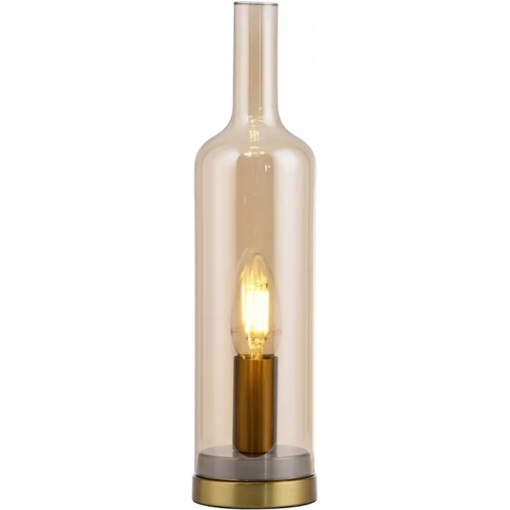 JUST LIGHT 14006-27 BOTTLE Tischleuchte amberglas – Bild 5