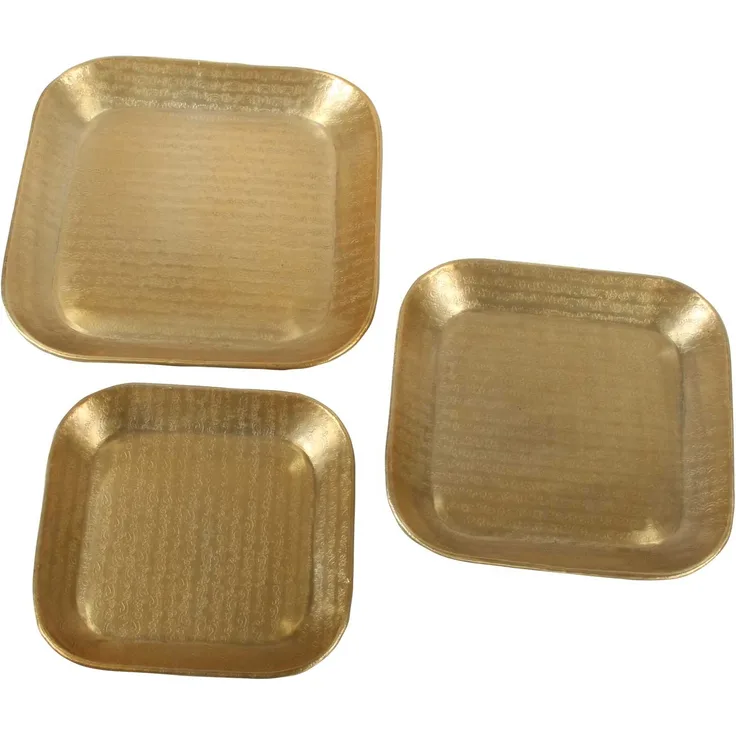 Orientalisches Tablett Prisma Gold 3 er Set