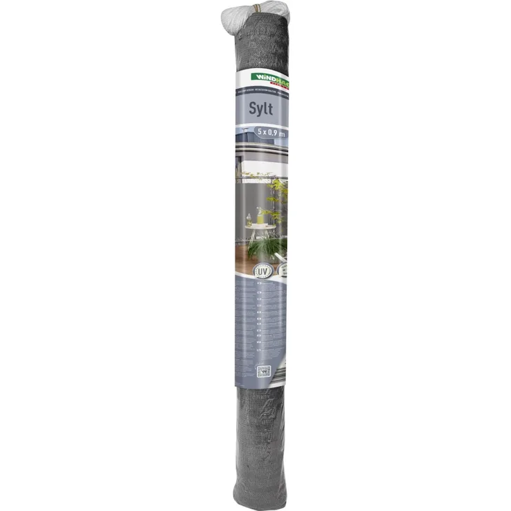 Windhager Balkonsichtschutz Sylt 0,9x5 m uni-grau