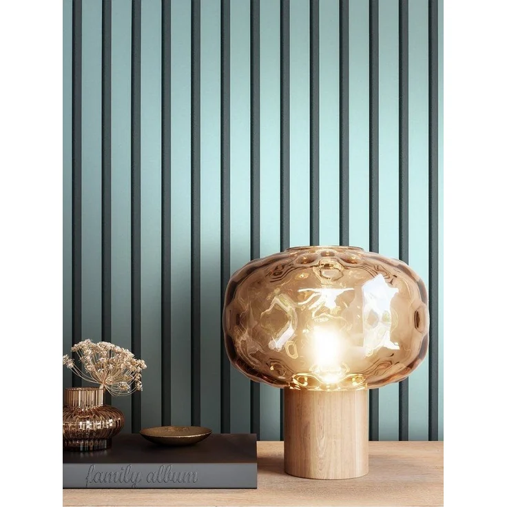 Newroom Vliestapete, Blau Tapete Skandinavisch Paneele - Holzwandpaneele Wandpaneele Blaugrau Modern Lamelle für Wohnzimmer Schlafzimmer Flur – Bild 2