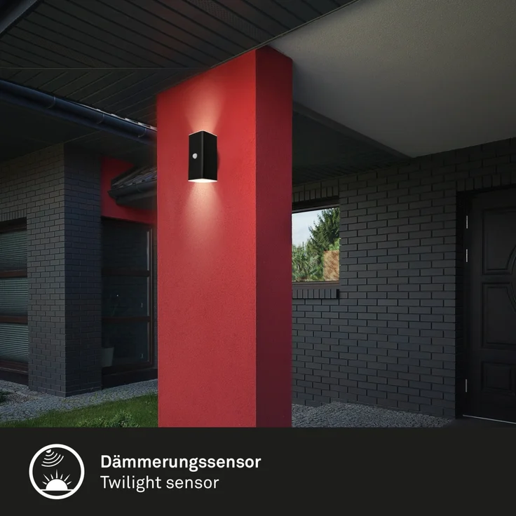 Briloner LED Akku-Außenwandleuchte Kona Akku 6W schwarz Bewegungssensor – Bild 2