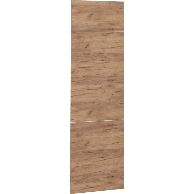 Küchenfront R-Line Goldkraft Eiche 59.6 x 196 cm Möbelfront für den Kühlumbauschrank Vicco – Bild 1