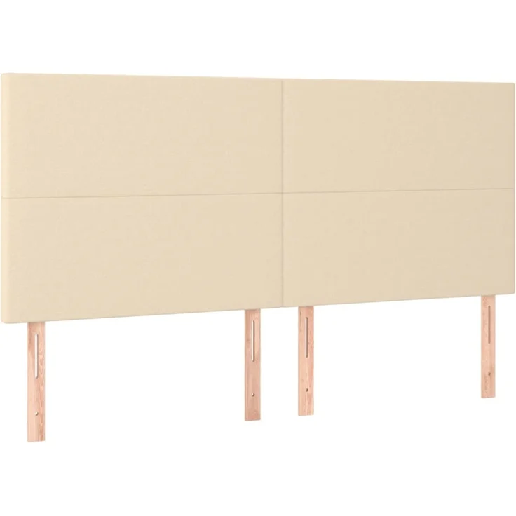 vidaXL Kopfteile 4 Stk. Creme 90x5x78/88 cm Stoff 3116071 – Bild 2