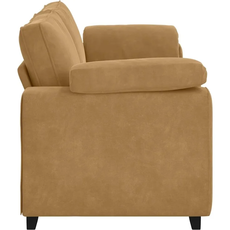 vidaXL 3-Sitzer-Sofa Braun 220x77x82 cm Samt 4105284 – Bild 4