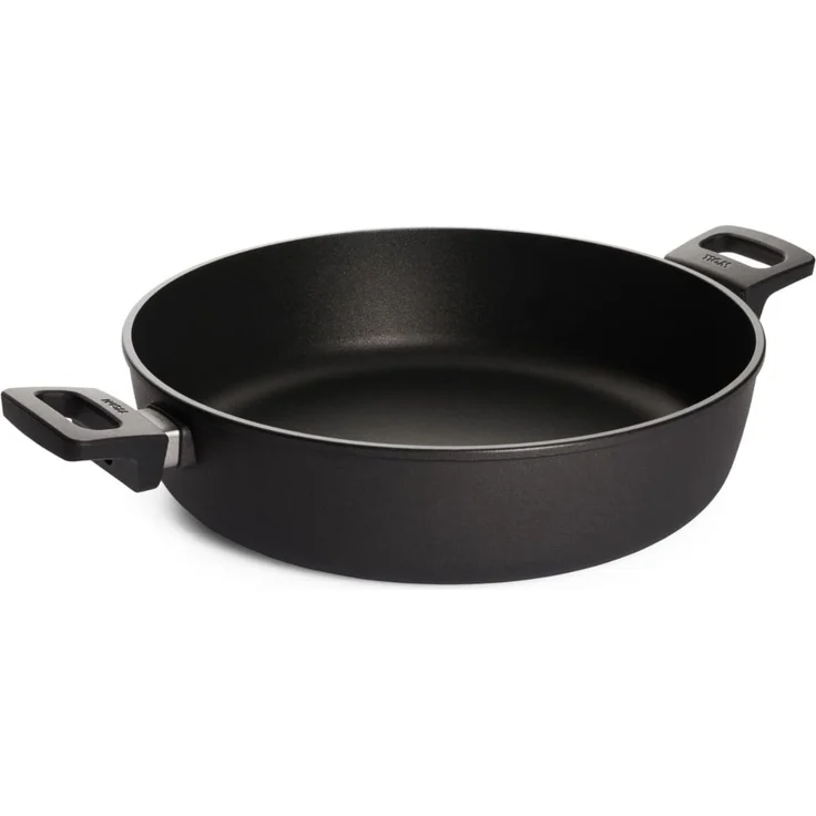 WOLL Guss‑Kasserolle Titanium Nowo, Ø 32 cm (5,5 l), Aluminium‑Guss, alle Herdarten außer Induktion, spülmaschinen‑ & backofenfest, mit Deckel, leicht zu reinigen – Bild 3
