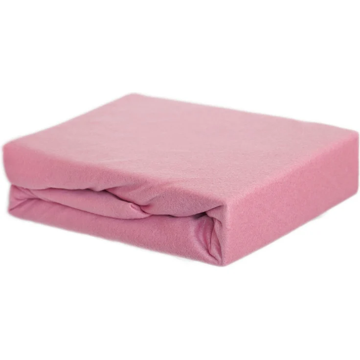 Thermofleece Spannbettlaken 180-200 x 200 cm + 30 cm mit Rundumgummizug - 125 gsm Rosa – Bild 1
