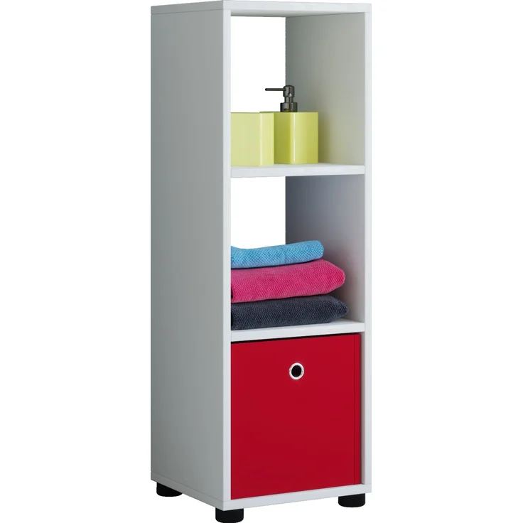 VCM Badmöbel Midischrank Benos 911511 Weiß H. 93 x B. 31 x T. 30 cm – Bild 1