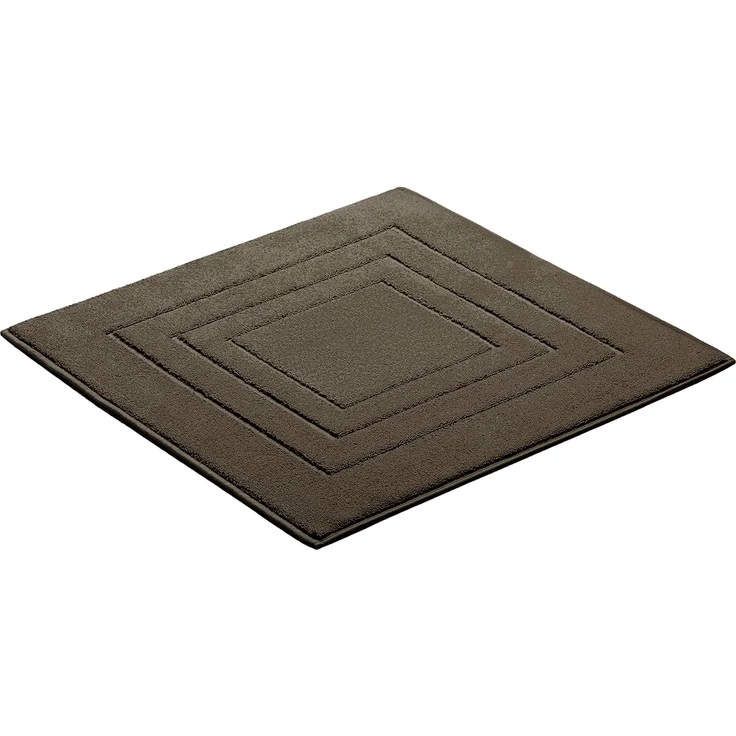 Vossen Badematte Feeling, Höhe 10 mm, beidseitig nutzbar, fußbodenheizungsgeeignet, Baumwolle, quadratisch, Badteppich, Uni-Farben, mit Bordüre, Hoch-Tief Effekt, reine Baumwolle – Bild 5