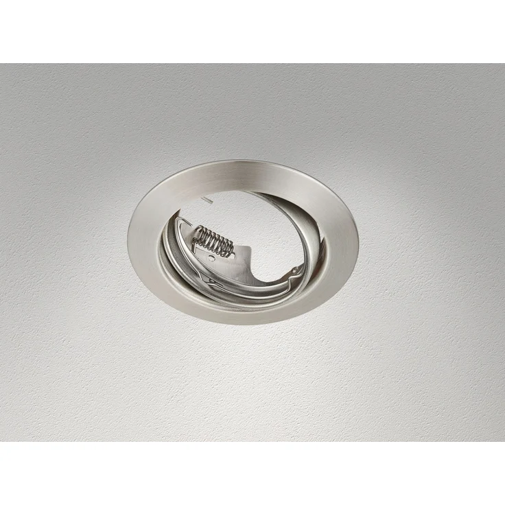 Runde Einbaustrahler Decke im 4er Set schwenkbar Silber matt GU10 – Bild 8