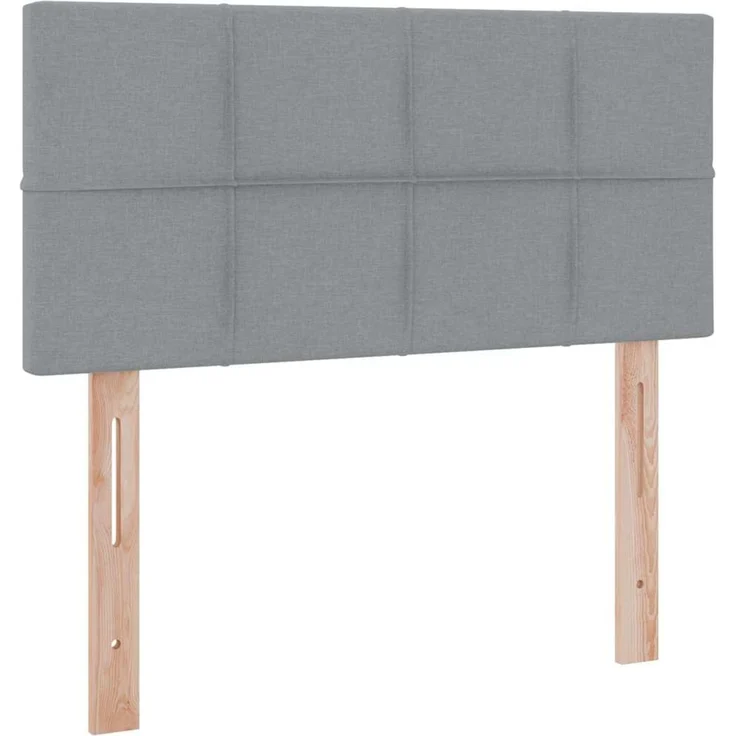 vidaXL LED-Speicherbett mit Matratze Hellgrau 100 x 200 cm Stoff 3371124 – Bild 10