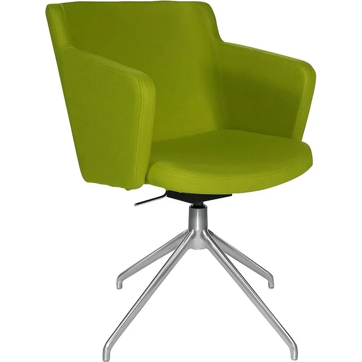 TOPSTAR | Besuchersessel SFH | 3D-Sitzgelenk und Aluminium-Fußkreuz | grün – Bild 1