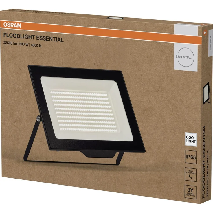 Osram Außenleuchte Floodlight Essential 200W 4000K schwarz – Bild 2