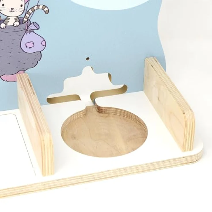 stadtecken Kinder Regal für Musikbox I Geeignet für die Toniebox und ca. 50 Tonies I Perfekte Aufbewahrung für Kinderzimmer I zum Aufstellen oder Aufhängen (Oben, Mittel) – Bild 9