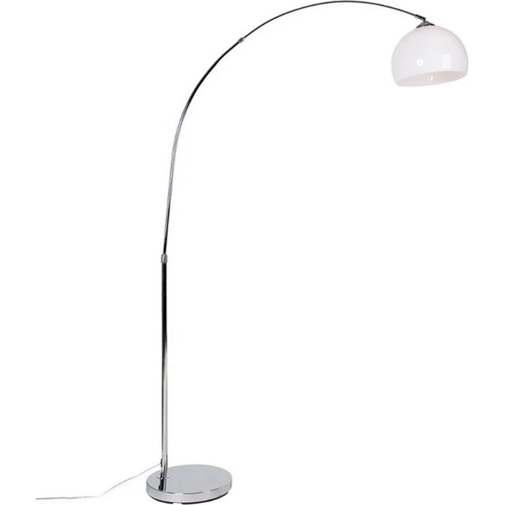 Qazqa Stehlampe Arc-basic, ohne Leuchtmittel, E27, Chrom, Modern, Stahl, 1-flammig – Bild 4