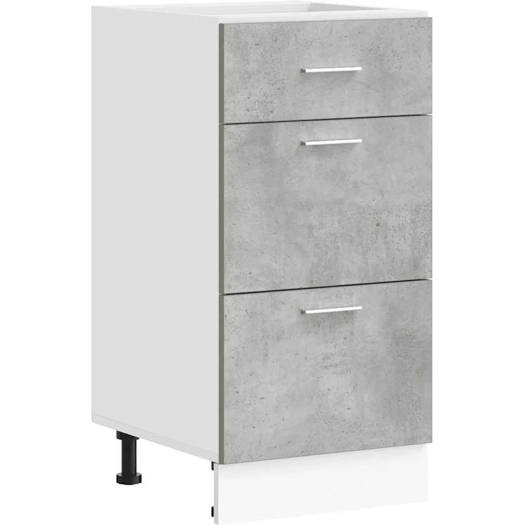 vidaXL Unterschrank Lyon Betongrau 40x46x81,5 cm Holzwerkstoff 854214 – Bild 2
