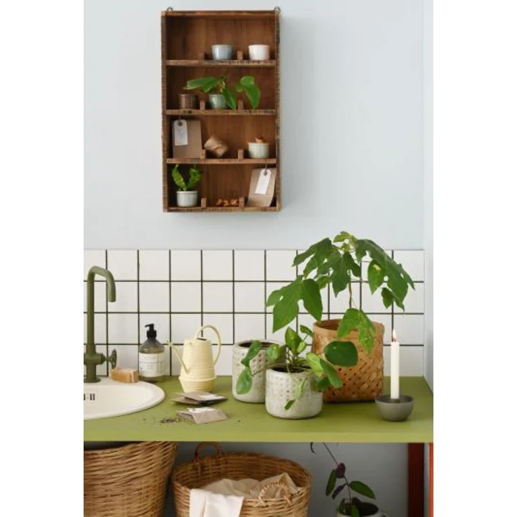 Wandregal Regal 4 Ablagen mit Fachteilern 12 Fächer Holz Unika Laursen 21024-30 – Bild 4