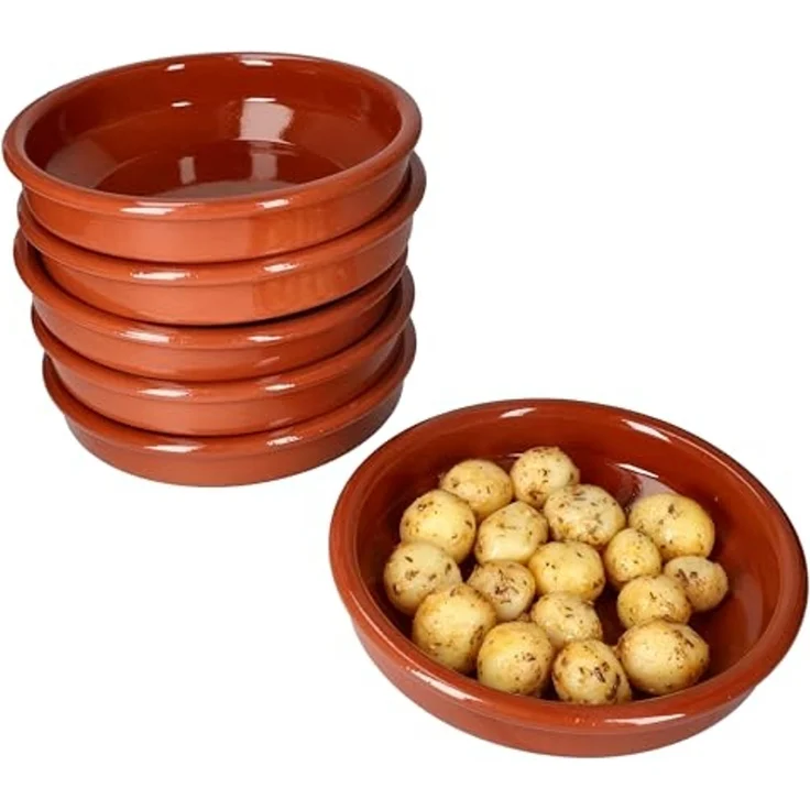 MamboCat Tapas-Schale 6er Set Cazuela Ton-Schale Bruno Ø 20cm Größe L Mittelalter, Ton – Bild 3