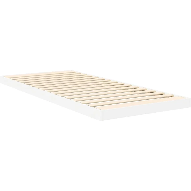 vidaXL Bodenbettrahmen, Holz Weiß, 76,5x200 cm – Bild 8