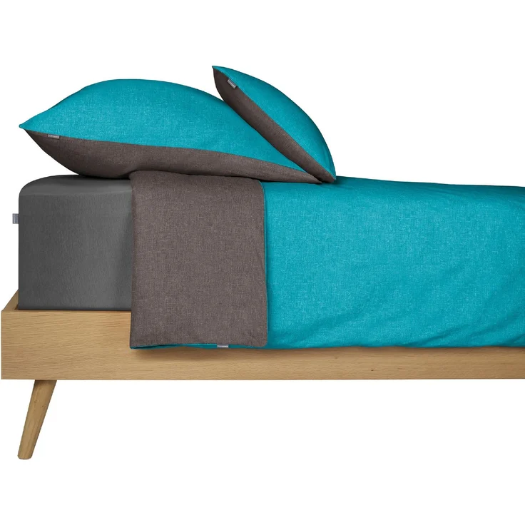 Schiesser Spannbettlaken Elli - 97/3 - 100 x 200 cm - Dunkelgrau – Bild 3