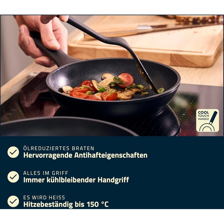 Bratpfanne Henckels by ZWILLING BREEZE CERAMIC LHD 42x5x24 cm schwarz Pfannen-Set Pfanne Pfannenset – Bild 4