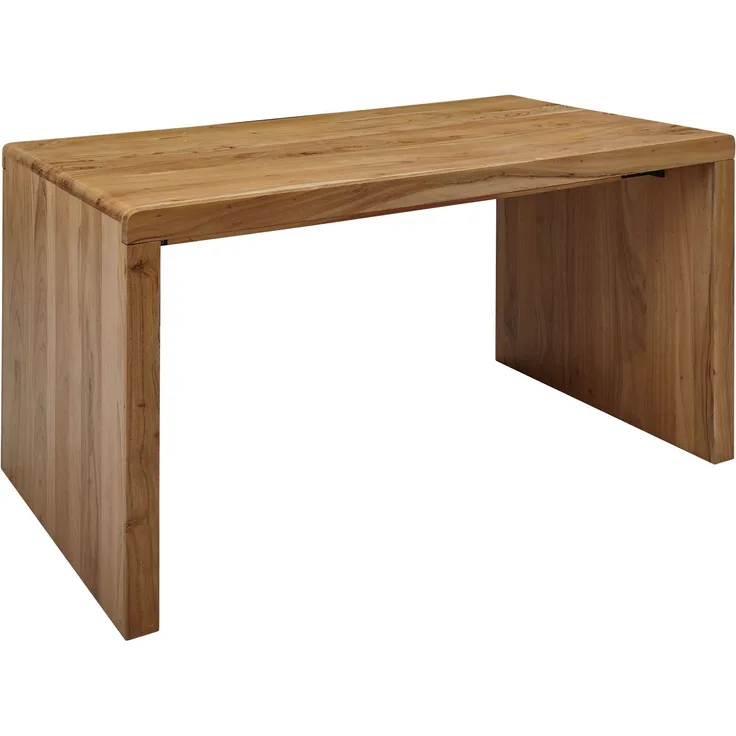 Wohnling Schreibtisch, Massivholz Akazie natur, 140 x 76 x 80 cm