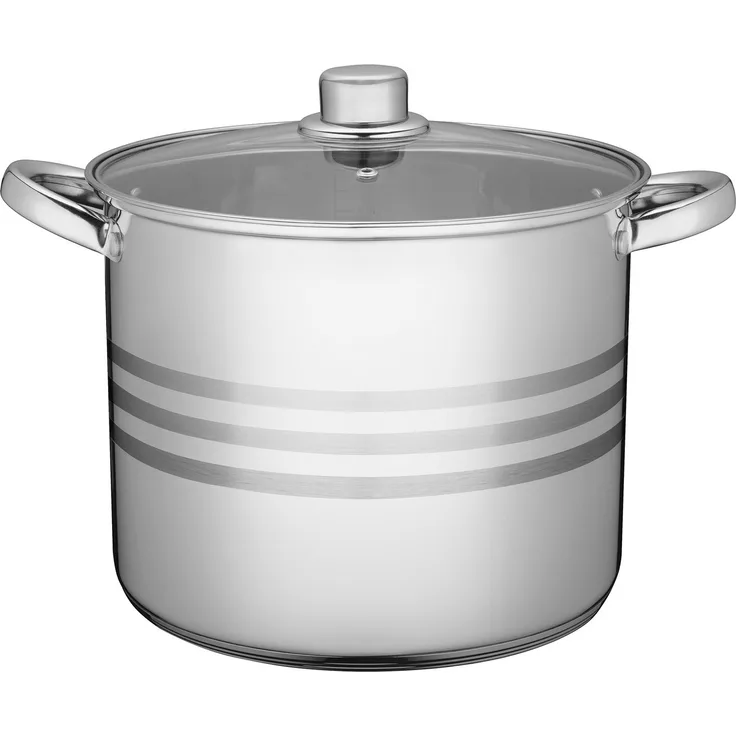 KADAX Stahltopf mit Deckel, Induktion, 28 cm, 13,5 L