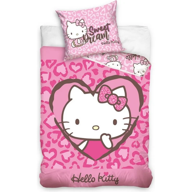 Hello Kitty Bettwäsche Kinderbettwäsche HK256010 140x200 cm + 70x90 cm – Bild 2
