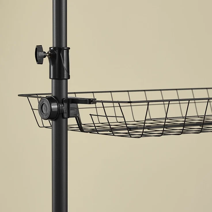 SoBuy KLS04-II-SCH Garderobenständer, Metall, Pulverbeschichtung, Schwarz, 62 x 200 x 75 cm – Bild 7